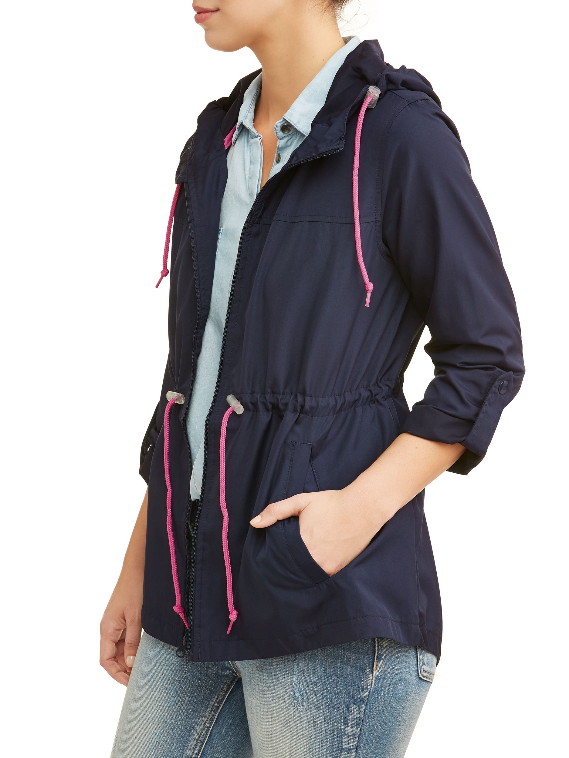 WEATHER TAMER Women's Hooded Packable Anorak