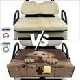 thumbnail image 6 of COEQINE Universal Golf Cart Seat Cover with Bag-Style Fold Design, Includes Carry Handle, Fits Most 2-Seaters, 51.2x30.3 Inch, Quilted Padding & 4 Front Pockets, Labrador Retriever Paw Brown, 6 of 8