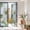 Green, variant on Privacy Window Film, Marble Sage Green Static Cling Stained Glass Window Film, UV Sun Blocking Heat Control Stickers, Non-Adhesive Laser Windows Tint 17.7"x39.3" Gold White Modern Gradient Ocean Wavy