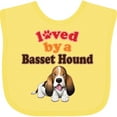 thumbnail image 3 of Inktastic Basset Hound Dog Lover Boys or Girls Baby Bib, 3 of 4