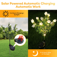 thumbnail image 6 of 4 Pack Solar Garden Flowers,Waterproof LED Solar Flower,Solar Gardenia Lights with 44 White Warm Light,Solar Garden Lights for Garden Lawn Courtyard(25.59 in,PE), 6 of 8