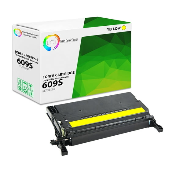 TCT 609S Yellow Toner Cartridge - Premium Compatible Replacement for Samsung CLT-609S CLT-Y609S Yellow