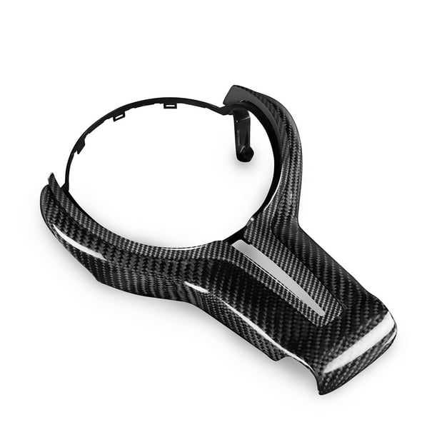 Speravity Embellecedor de cubierta de volante de fibra de carbono en forma de T, piezas de repuesto impermeables, adorno de botón de inicio, decoración Vehículos, repuestos y accesorios Mis Speravity VI014716-00