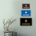thumbnail image 3 of Classic Framed Showers Sign (Navy Blue/Gold) - Small, 3 of 5