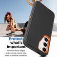 thumbnail image 6 of For Samsung Galaxy S24 / Galaxy S25 Case Shockproof Dust / Drop proof Heavy Duty Rugged Protectie Cover 3 in 1 Layers Case For Galaxy S24 S25 6.2'' Orange, 6 of 9