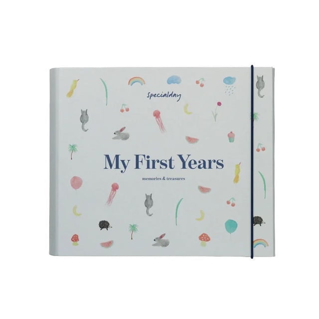 Specialday My First Years Baby Memory Book | Pregnancy to Age 7 Keepsake Journal | Premium FSC Paper Memory Album | Color: Blue