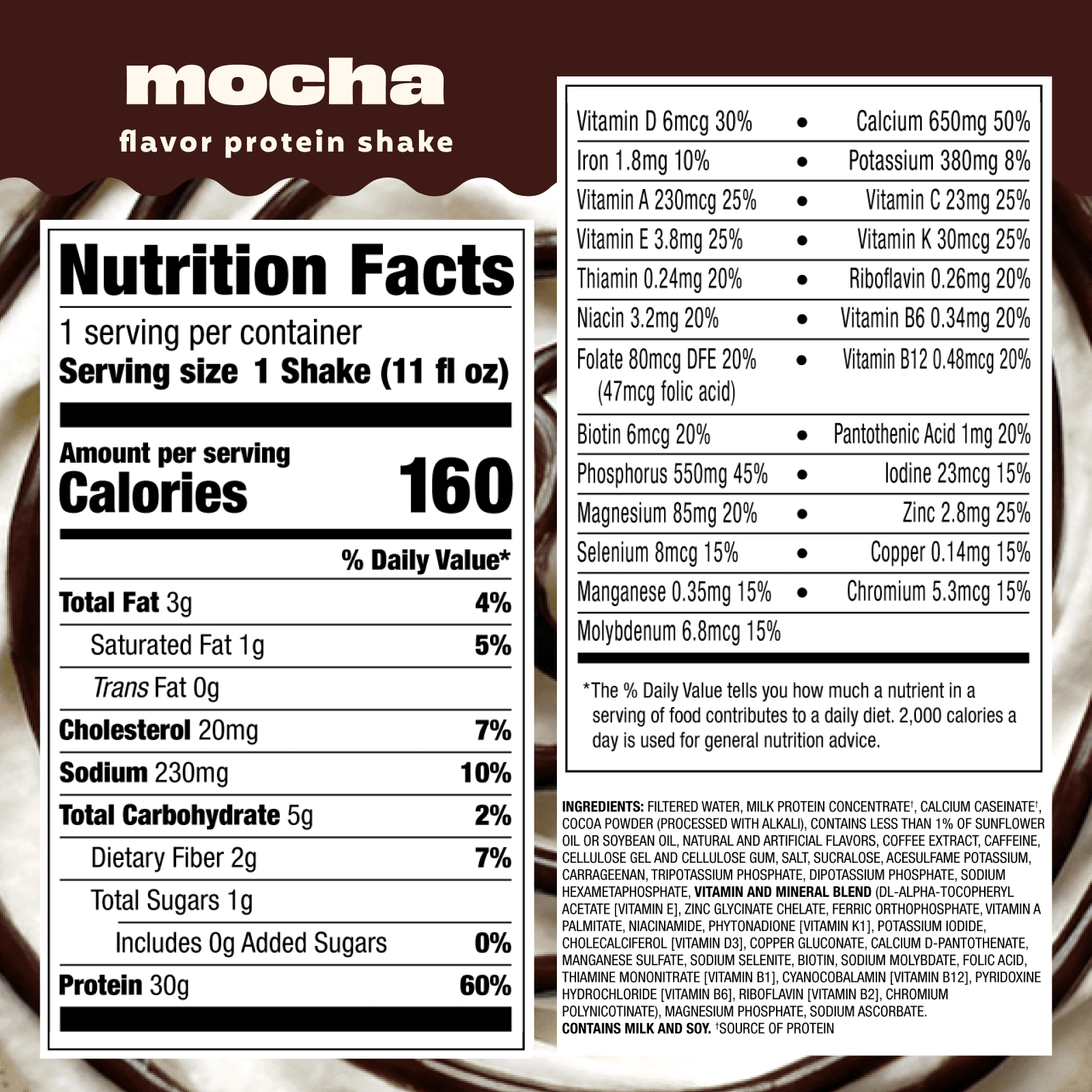 Premier Protein Shake, Coffeehouse Mocha, 30g Protein, 11 fl oz, 12 Ct