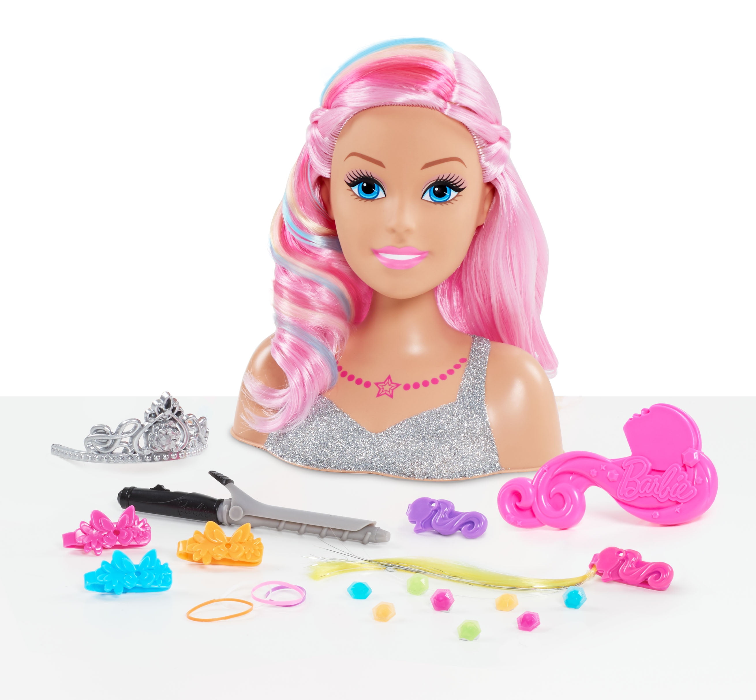 Barbie Dreamtopia Rainbow Styling Head - 22 Pieces - Walmart.com