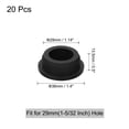 thumbnail image 2 of Uxcell 20 Pcs Hole Plugs, Heat Resistant Silicone Flush Type Fastener Hole Cover Plug for 29mm(1-5/32 Inch) Hole Cabinet, Black, 2 of 5