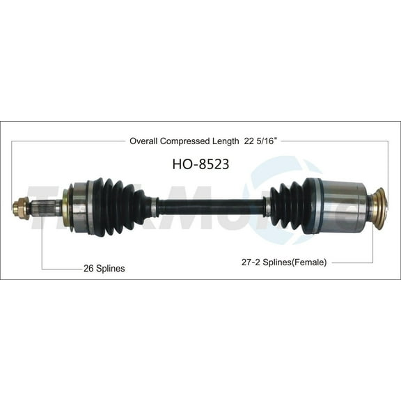 CV Axle Shaft Fits select: 2014-2015 HONDA CIVIC