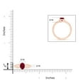 thumbnail image 4 of ANGARA Natural Prong-Set Solitaire 1 ct Ruby Split Shank Ring in 14K Rose Gold for Women (Size-7x5mm) | July Birthstone, Birthday, Anniversary, Jewelry Gift for Women | Natural Ruby Ring, 4 of 9