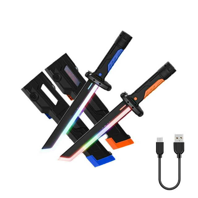 Sparkblade Sword with Fog Light Luminous Toys,Dual Lightsaber for Cosplay and Halloween,Glowing Sword with Scabbard,Collectible Swords Cosplay Prop for Rave, Cosplays & Display