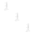 thumbnail image 3 of kurtrusly 3 Tier Controller Holder Stand Gamepad Headset Organizer Universal Stability Transparent Acrylic for Computer Room Support 3Set, 3 of 6