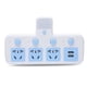 thumbnail image 2 of Enchufe convertidor de enchufe doméstico con enchufe de alimentación USB, panel de enchufe inalámbrico poroso sin cable, 2 of 5