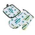 thumbnail image 1 of 2pcs Cactus Isolé Gant Chaleur Cactus Isolé Pad Résistant Cuisson Cuisson Four Gants Coussin Tapis, 1 of 9
