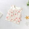 thumbnail image 4 of Girls Clothes Warm Sleeveless Top For 0 To 2 Year Old, Fall And Winter Inner Quilted Sleeveless Top, Three-layer Warm Sleeveless Top Baby Clothes for Girls on Clearance, 4 of 7