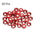thumbnail image 3 of Uxcell 20pcs Arandela Avellanada M5 Arandelas de Acabado de Aleación de Aluminio Anodizado, Rojo, 3 of 6