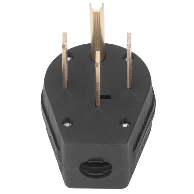 Enchufe De 4 Clavijas, 125/250 V NEMA 14-50P 50A Enchufe En ángulo De Hoja Recta Para Generador Para Estufa
