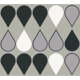 thumbnail image 1 of RAFFI - Modern Geometric Color White, Green, Grey Wallpaper Roll, 1 of 2