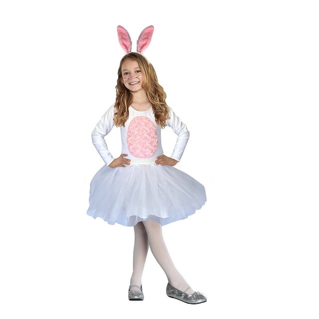 Disfraz de Coneja con Orejas Disfraces TuDi para Niñas con Tutú Primavera y Pascua T8