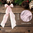 thumbnail image 4 of 78.7inch Christmas Tree Topper Bow, Large Christmas Tree Toppers Mesh Gauze Bows Christmas Decorations, Christmas Wreath Bows Toppers for Home Party Wedding Car Holiday Decor Supplies, 4 of 9