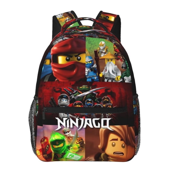 15.7in Green Ninjia-g-o Backpacks Cute Laptop bag Cartoon Bags Bookbag Daypack Outdoor Travel