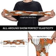 thumbnail image 4 of Daiia Various Pumpkins Leopard Orange White UV Sun Protection Arm Sleeves - Cooling Compression Arm Sleeve - Sports & UV Arm Sleeves for Men & Women, 4 of 8