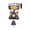 Purple#1, variant on Rustic Gnome Hanging Bell, Handmade Bee & Sunflower Design Welcome Doorbell, Decorative Dinner Bell, Farmhouse Style Ornament for Front Porch, Fence & Patio, Sweet Garden Decor(Black)