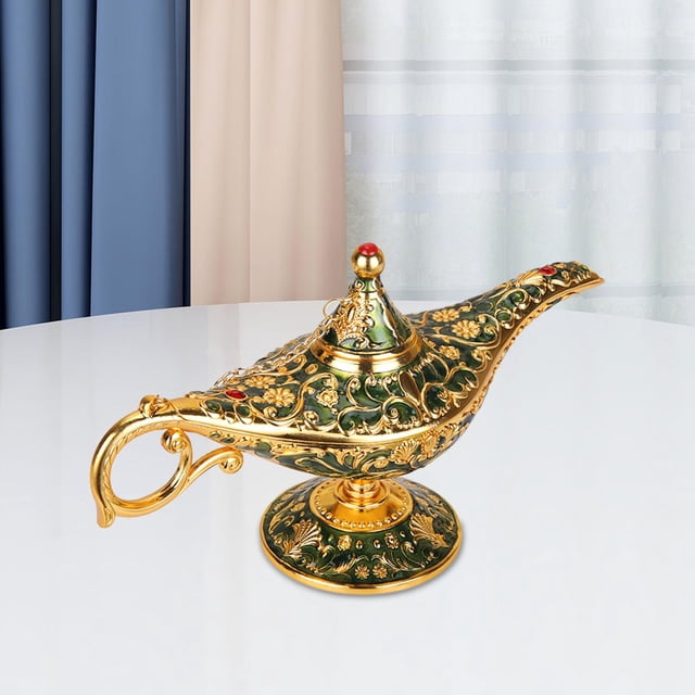 Wishing Light Tea Pot Collection Tallado Lamp Vintage Lamp Quemadores de incienso para mesa de café Inauguración de la perfecl Esculturas de estatuas