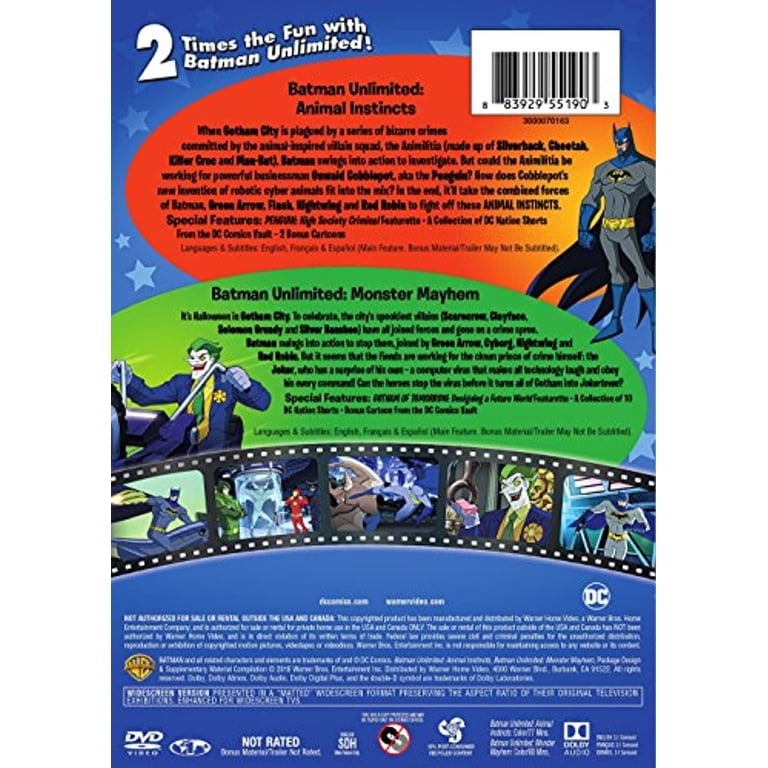 Batman Unlimited: Instinto animal/Monstermania (DVD Double Feature