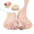 thumbnail image 2 of 4Pcs Gel Toe Separators Bunion Corrector for Overlapping Toe Fabric Toe Spacers with Soft Gel Lining for Hallux Valgus, 2 of 3