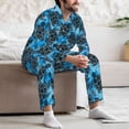 thumbnail image 5 of Mens Pajamas Set, Bohemian Sea Turtle Button Down Long Sleeve Loungewear Sleepwear Pjs sets for Men, 5 of 5