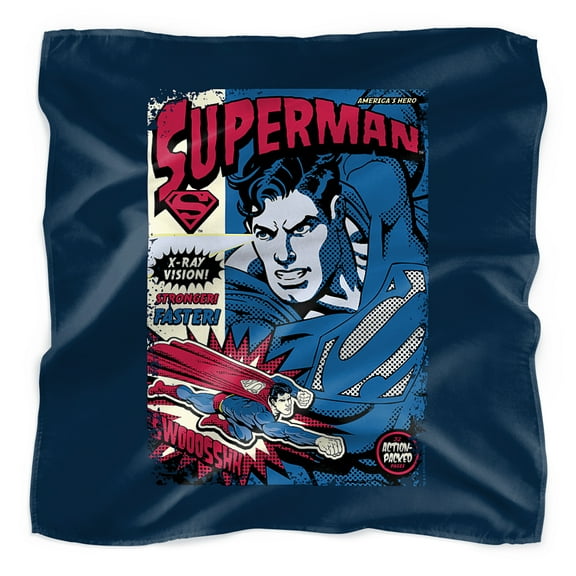 Superman Action Packed Bandana (21 in x 21 in)