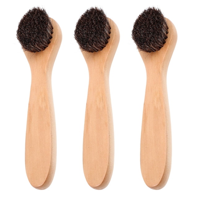 Cepillo de limpieza facial de cerdas suaves para hombres y mujeres, 3 unidades, exfoliante facial con mango de madera para una limpieza profunda y exfoliante