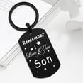 thumbnail image 6 of Remember I Love You Son Birthday Gifts, Best Proud of Son Keychain for Our Teen Boy, Fathers Day from Mom, 6 of 6