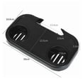 thumbnail image 2 of Riforla Portable Folding Camping Picnic Outdoor Beach Garden Chair Side Tray for Drink Black 2PCS, 2 of 6