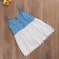 thumbnail image 2 of Matching Mommy and Daughter  Vest Dress Italian Strap Pocket Button Dress Outfits, 2 of 8
