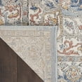 thumbnail image 4 of HomeRoots 545160 7 x 10 ft. Medallion Power Loom Distressed Traditional Rectangle Area Rug, Blue & Ivory, 4 of 11