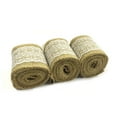 thumbnail image 2 of Wrapables® Hessian Burlap with Lace Ribbon 2.5 Inch Width x 2 Yards Length (Set of 3), White, 2 of 4