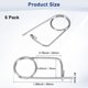 thumbnail image 3 of Uxcell 6-Pack Pin de Seguridad de Chaveta en Forma de Broche, M1.6x20 Pines de Acero Inoxidable, Sujetadores de Broche de Bloqueo Rápido, Clips Retenedores Pesados, 3 of 7