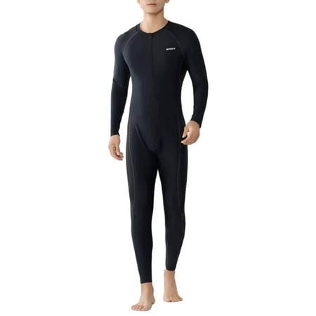 Fgnfyis Swimming Suits for Men Long Sleeve Long Pants Floating Diving Suit Large Size Sunscreen Surf Suit Detachable Padding Swimsuit Men Black XXXXL