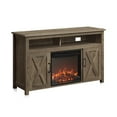 thumbnail image 2 of BELLEZE 48" Barn Door TV Stand Media Entertainment Center For TVs up to 50" with 18" Fireplace - Corin (Wood), 2 of 7
