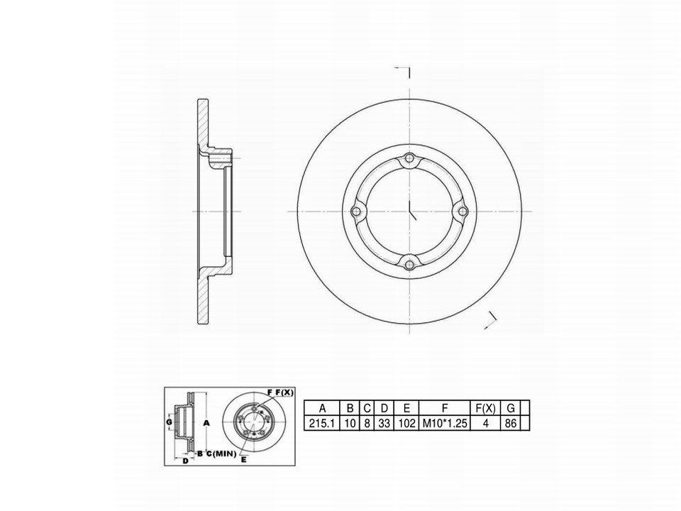 Winstop Brake Rotor, Front WS228561, Geo Metro 1994-1989