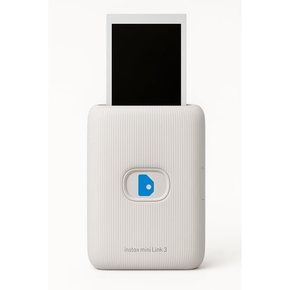 Instax Mini Link 3 Smartphone Printer in Clay White – Portable Bluetooth Photo Printer for Instant Prints, Compatible with iOS & Android – Lightweight Device Over 1 lb for On-the-Go Printing 07410121