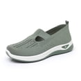 thumbnail image 3 of CAIXAI Walking Shoes Women Orthopedic Dress Shoes for Women Comfortable Mesh Knitted Women Sock Sneakers Closed Toe Slip on Arch Support Mary Jane Shoes Women Hands-Free Walking Tennis Shoes, 3 of 5