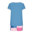 thumbnail image 5 of YueHuiYing Womens Two Piece Outfits Summer Lounge Sets Tracksuit V Neck Buttons Down Tops and Shorts Set with Pockets, 5 of 6