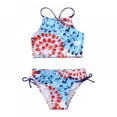 thumbnail image 1 of Girls Bikini 2-Piece Swimsuit UPF 50+ Beach Sport Halter Bathing Suits, 1 of 4