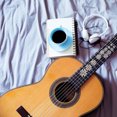 thumbnail image 3 of 3 Pcs Square Cross Guitar Musical Instrument Stickers Electric Guitar Decals, 3 of 8