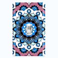 thumbnail image 1 of Metal Light Switch Plate Cover Mauve Blue Mandala Flower Tile Pattern MDL118, 1 of 13