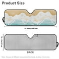 thumbnail image 7 of Uorisanigo Beach Print Windshield Sun Shade, olorful Sun Visor Aluminum Foil Sunshade Interior Accessories, Car Windshield Sunshade for Jeep Wrangler JL JLU 2018-2024 & JT, Keep Your Car Cool, 7 of 7